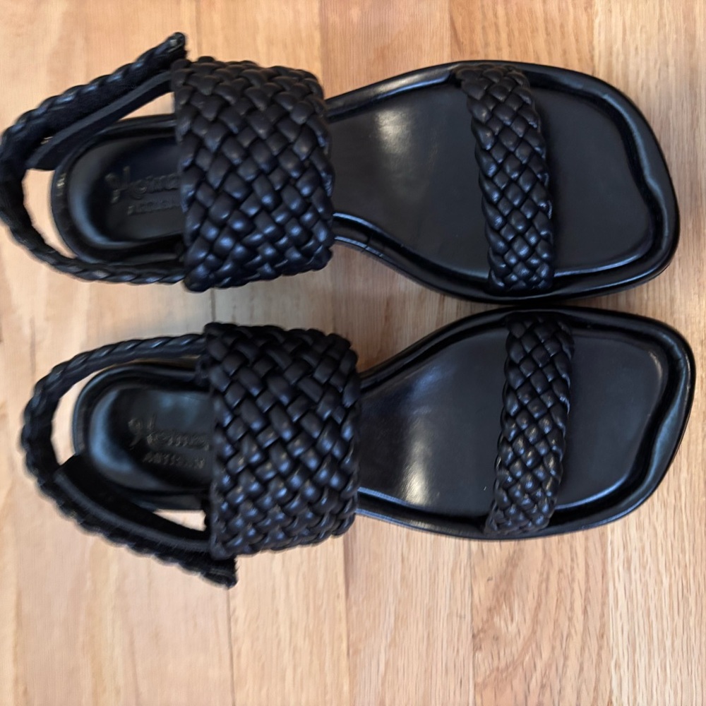 Artisan Black Braided Sandals - Picture 4 of 4